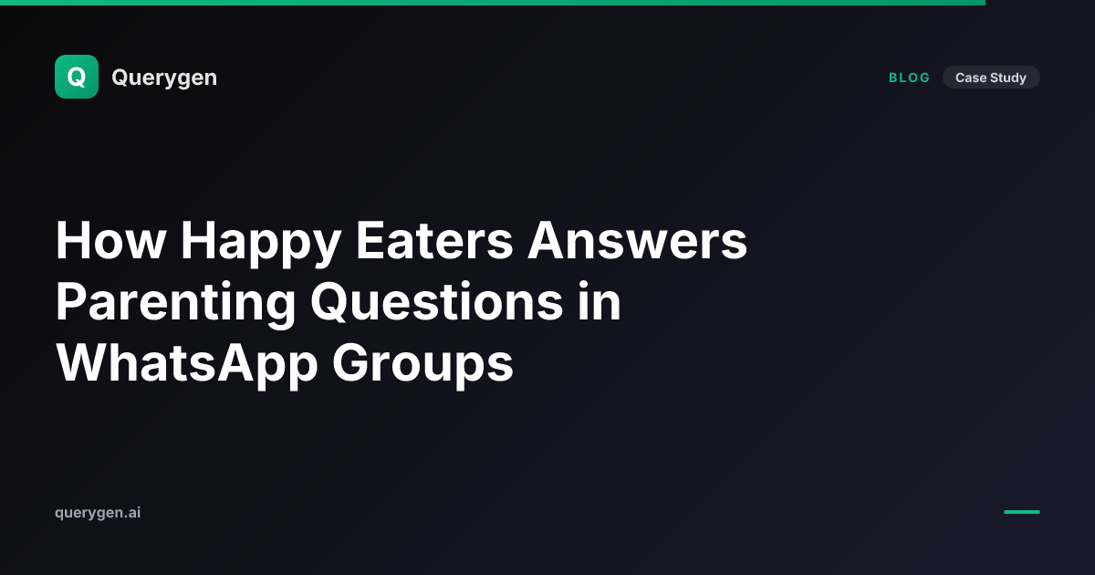 How Happy Eaters Answers Parenting Questions in WhatsApp Groups ...